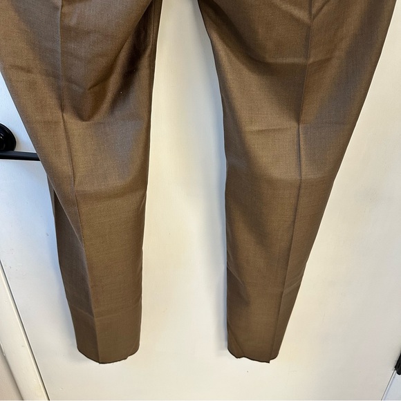 Santorelli Loro Piana Wool Serge Dress Pants 44R Flat Front Modern Fit - Picture 11 of 16